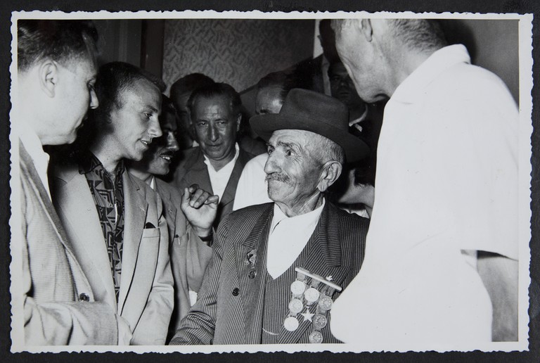 Trieste, luglio 1956, A.N.P.I. provinciale, Alcide Cervi festeggiato